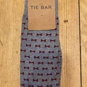 Tie Bar Bow Tie Dress Socks